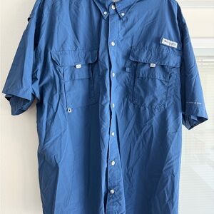 Columbia Men's Navy Button-Down Shirt